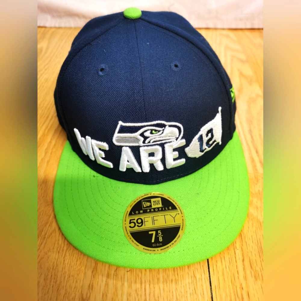 Seattle Seahawks NFL Men's We Are 12 New Era Spotlight 59Fifty Hat 7 5/8